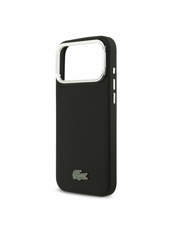 Lacoste Lacoste Iconic Petit Pique Camera Stand MagSafe Задний Чехол за iPhone 17 Pro Max Black