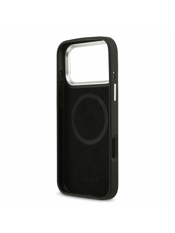 Lacoste Lacoste Iconic Petit Pique Camera Stand MagSafe Задний Чехол за iPhone 17 Pro Max Black