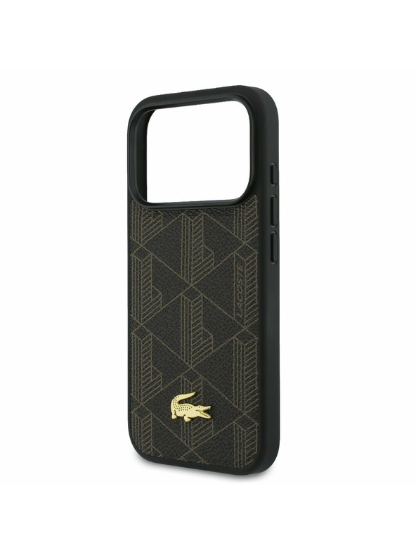 Lacoste Lacoste PVC Blend MagSafe Задний Чехол + Портфейл за iPhone 17 Pro Max Brown