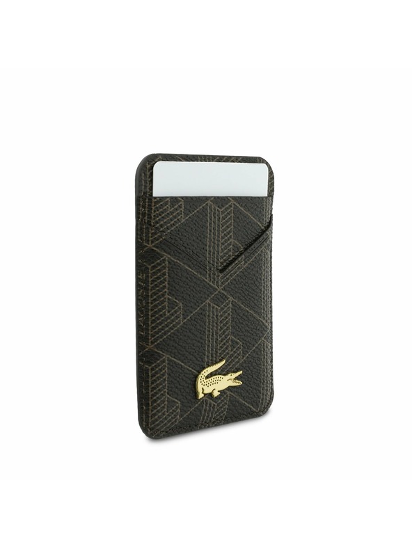 Lacoste Lacoste PVC Blend MagSafe Задний Чехол + Портфейл за iPhone 17 Pro Max Brown