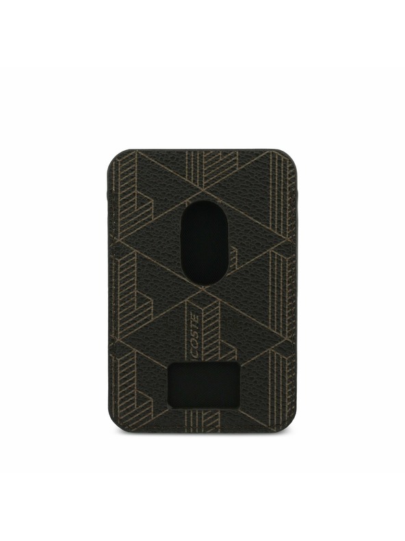 Lacoste Lacoste PVC Blend MagSafe Задний Чехол + Портфейл за iPhone 17 Pro Max Brown