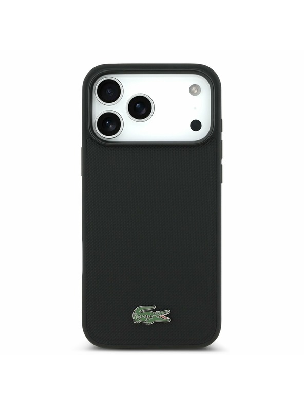 Lacoste Lacoste Iconic Petit Pique MagSafe Задний Чехол + Портфейл за iPhone 17 Pro Max Black