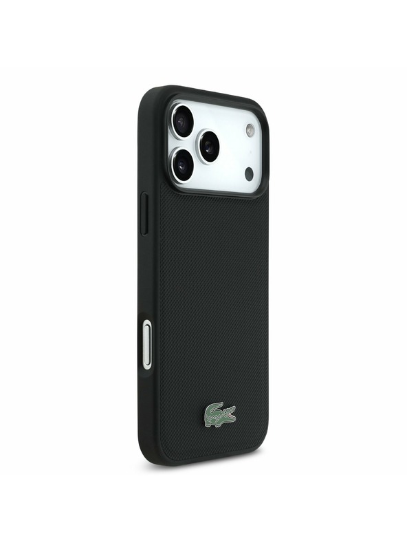 Lacoste Lacoste Iconic Petit Pique MagSafe Задний Чехол + Портфейл за iPhone 17 Pro Max Black