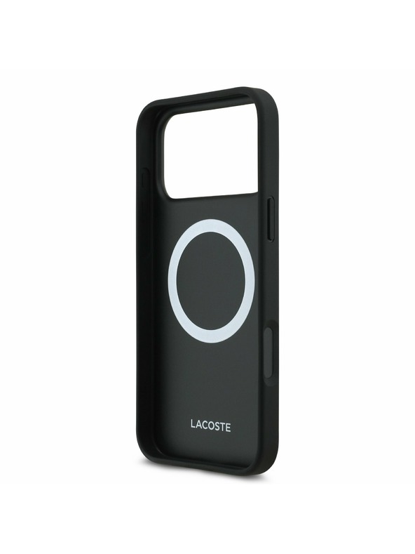 Lacoste Lacoste Iconic Petit Pique MagSafe Задний Чехол + Портфейл за iPhone 17 Pro Max Black