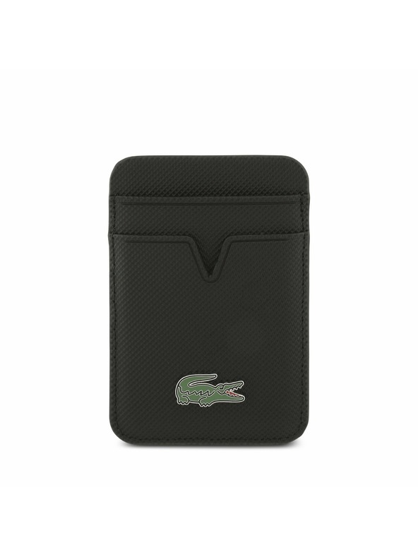 Lacoste Lacoste Iconic Petit Pique MagSafe Задний Чехол + Портфейл за iPhone 17 Pro Max Black
