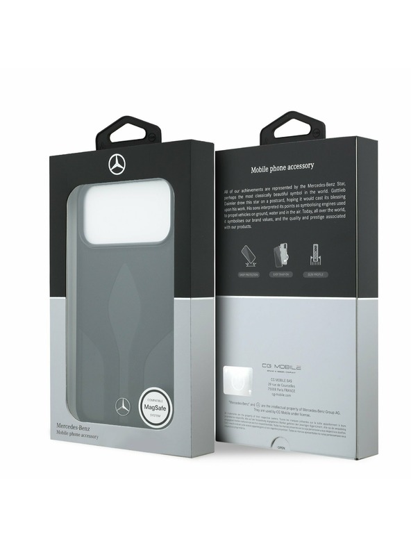 Mercedes Mercedes Leather The Move MagSafe Задний чехол за iPhone 17 Pro Max Black