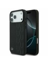Mercedes Mercedes Leather Laurel Leaves MagSafe Задний чехол за iPhone 17 Pro Max Black