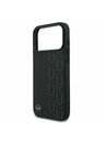 Mercedes Mercedes Leather Laurel Leaves MagSafe Задний чехол за iPhone 17 Pro Max Black