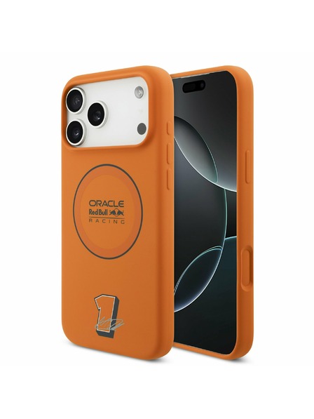 Red Bull Red Bull Silicone Blue Ring MagSafe Задний чехол за iPhone 17 Pro Max Orange