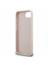 Guess Guess PU 4G Strass Triangle Metal Logo Задний чехол за iPhone 16e/17e Pink