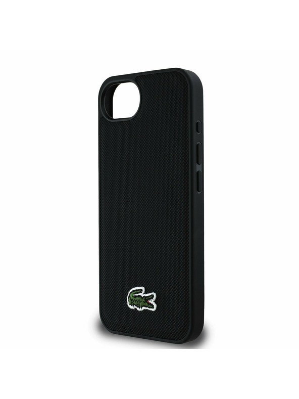 Lacoste Lacoste Iconic Petit Pique Woven Logo MagSafe Задний чехол за iPhone 16e/17e Black