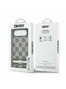 DKNY DKNY PU Leather Checkered Pattern and Stripe Задний чехол за iPhone Air Black