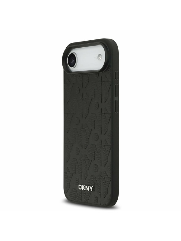 DKNY DKNY PU Leather Grid Pattern Magsafe Задний чехол за iPhone Air Black