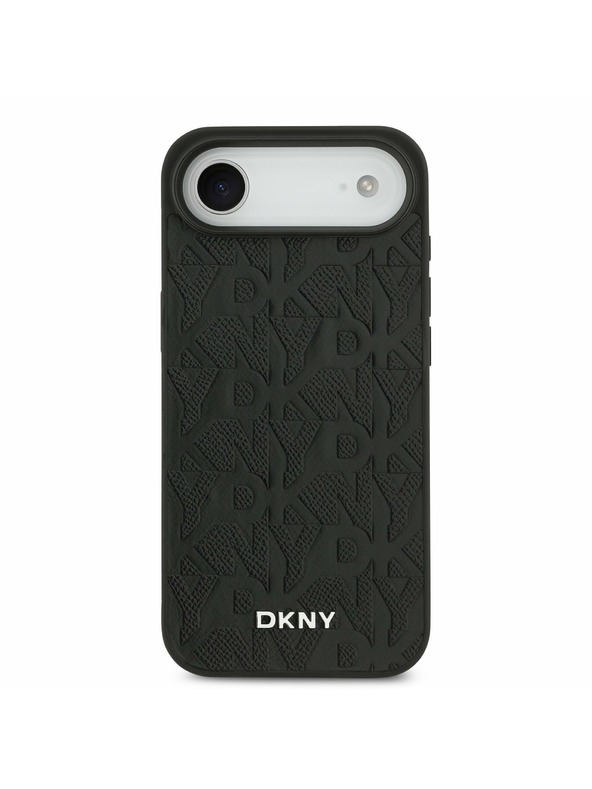 DKNY DKNY PU Leather Grid Pattern Magsafe Задний чехол за iPhone Air Black