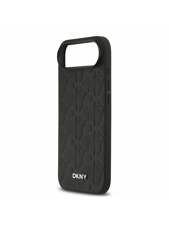DKNY DKNY PU Leather Grid Pattern Magsafe Задний чехол за iPhone Air Black