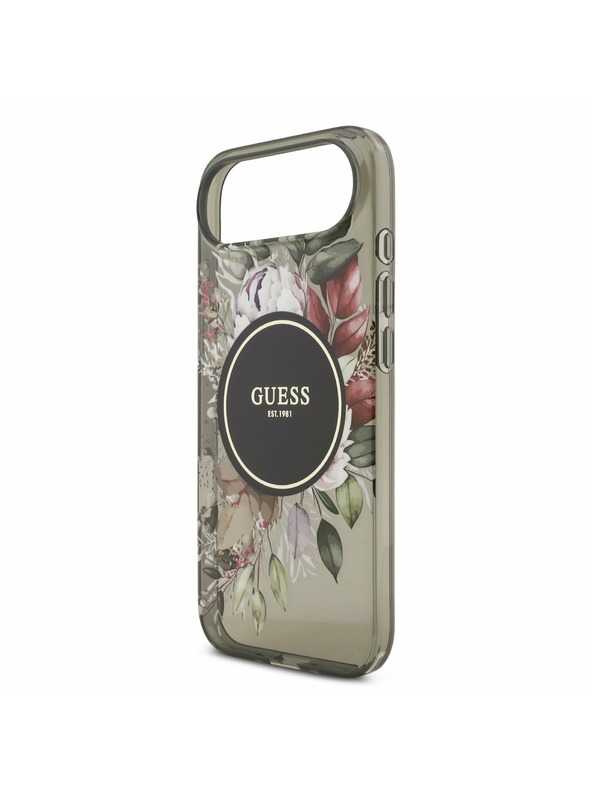 Guess Guess IML Flowers Strap MagSafe Задний чехол за iPhone Air Black