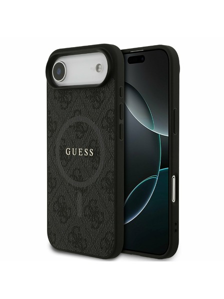 Guess Guess PU Leather 4G Colored Ring MagSafe Задний чехол за iPhone Air Black