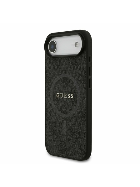 Guess Guess PU Leather 4G Colored Ring MagSafe Задний чехол за iPhone Air Black