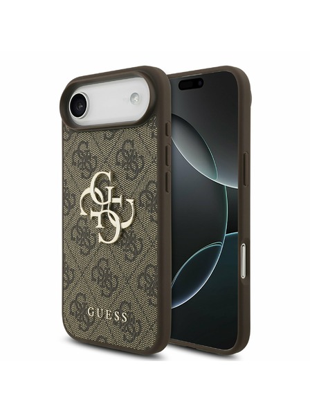 Guess Guess PU 4G Metal Logo Задний чехол за iPhone Air Brown