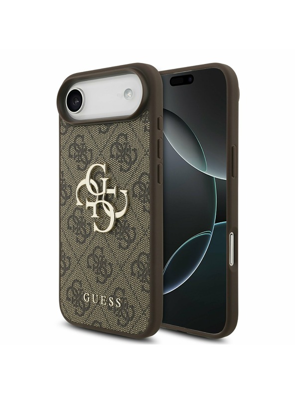 Guess Guess PU 4G Metal Logo Задний чехол за iPhone Air Brown