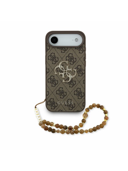 Guess Guess PU 4G Metal Logo Strap Задний чехол за iPhone Air Brown