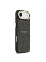 Guess Guess PU Leather 4G Gold Frame MagSafe Задний чехол за iPhone Air Black
