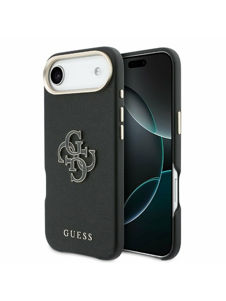 Guess Guess PU Resin Logo Задний чехол за iPhone Air Black