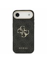Guess Guess PU Leather 4G Metal Logo Gold Frame Задний чехол за iPhone Air Black