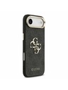 Guess Guess PU Leather 4G Metal Logo Gold Frame Задний чехол за iPhone Air Black