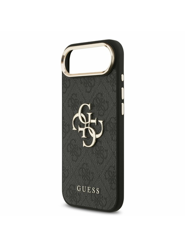 Guess Guess PU Leather 4G Metal Logo Gold Frame Задний чехол за iPhone Air Black