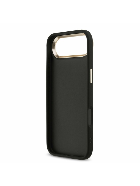 Guess Guess PU Leather 4G Metal Logo Gold Frame Задний чехол за iPhone Air Black