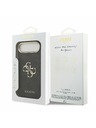 Guess Guess PU Leather 4G Metal Logo Gold Frame Задний чехол за iPhone Air Black