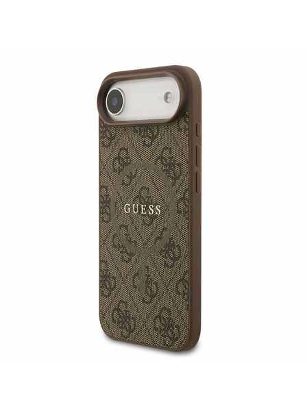 Guess Guess PU Leather 4G Colored Ring MagSafe Задний чехол за iPhone Air Brown
