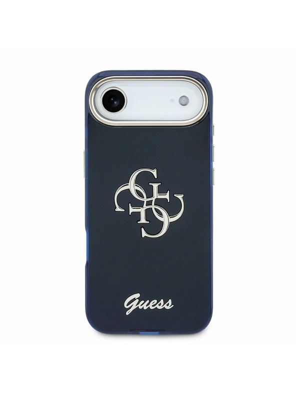 Guess Guess IML 4G Script Metal Logo Задний чехол за iPhone Air Blue