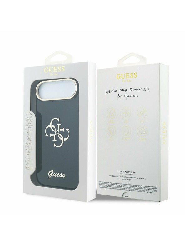 Guess Guess IML 4G Script Metal Logo Задний чехол за iPhone Air Blue