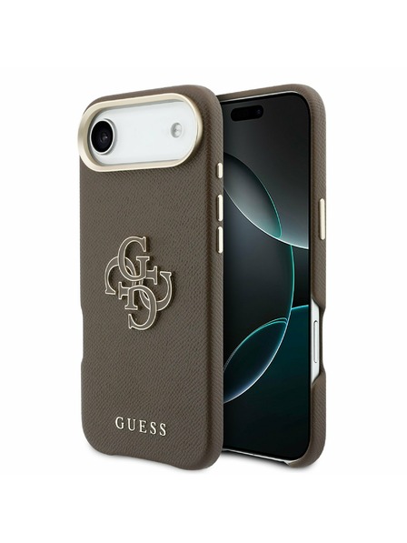 Guess Guess PU Resin Logo Задний чехол за iPhone Air Brown