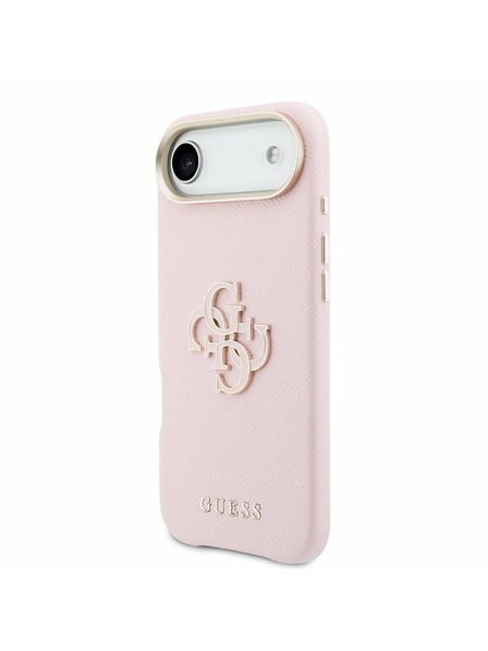 Guess Guess PU Resin Logo Задна Корица за iPhone Air Pink