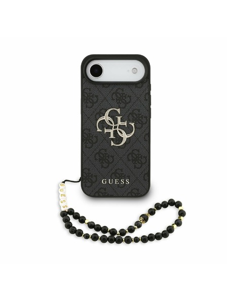 Guess Guess PU 4G Metal Logo Ремък Задна Корица за iPhone Air Black