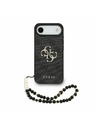 Guess Guess PU 4G Metal Logo Ремък Задна Корица за iPhone Air Black