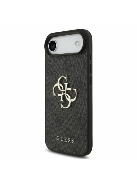 Guess Guess PU 4G Metal Logo Ремък Задна Корица за iPhone Air Black