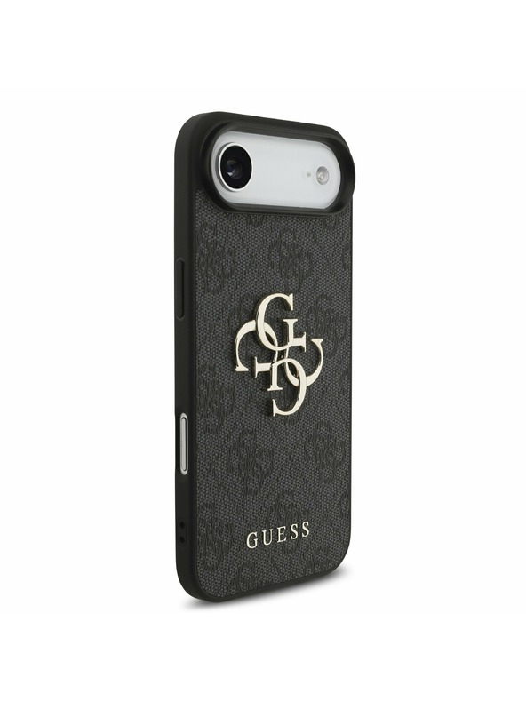 Guess Guess PU 4G Metal Logo Ремък Задна Корица за iPhone Air Black