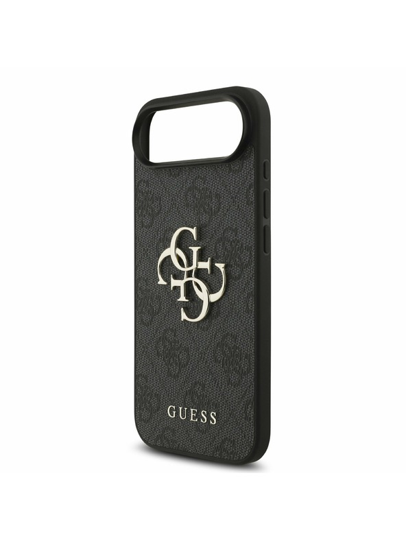 Guess Guess PU 4G Metal Logo Ремък Задна Корица за iPhone Air Black