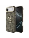 Guess Guess PU Leather 4G Metal Logo Gold Frame Задна Корица за iPhone Air Brown