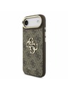 Guess Guess PU Leather 4G Metal Logo Gold Frame Задна Корица за iPhone Air Brown