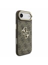 Guess Guess PU Leather 4G Metal Logo Gold Frame Задна Корица за iPhone Air Brown
