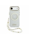 Guess Guess IML Glitter Script Ремък MagSafe Задна Корица за iPhone Air Transparent