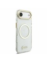 Guess Guess IML Glitter Script Ремък MagSafe Задна Корица за iPhone Air Transparent