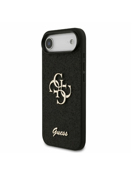 Guess Guess PU Fixed Glitter 4G Metal Logo Задна Корица за iPhone Air Black