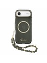 Guess Guess IML Glitter Script Ремък MagSafe Задна Корица за iPhone Air Black