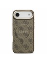 Guess Guess PU Leather 4G Gold Frame MagSafe Задна Корица за iPhone Air Brown